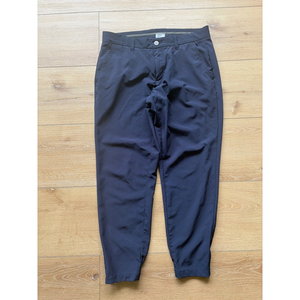 Primo Golf Jogger Pants Mens size 33 Short Navy Blue Tapered Ankle Zip Stretch
